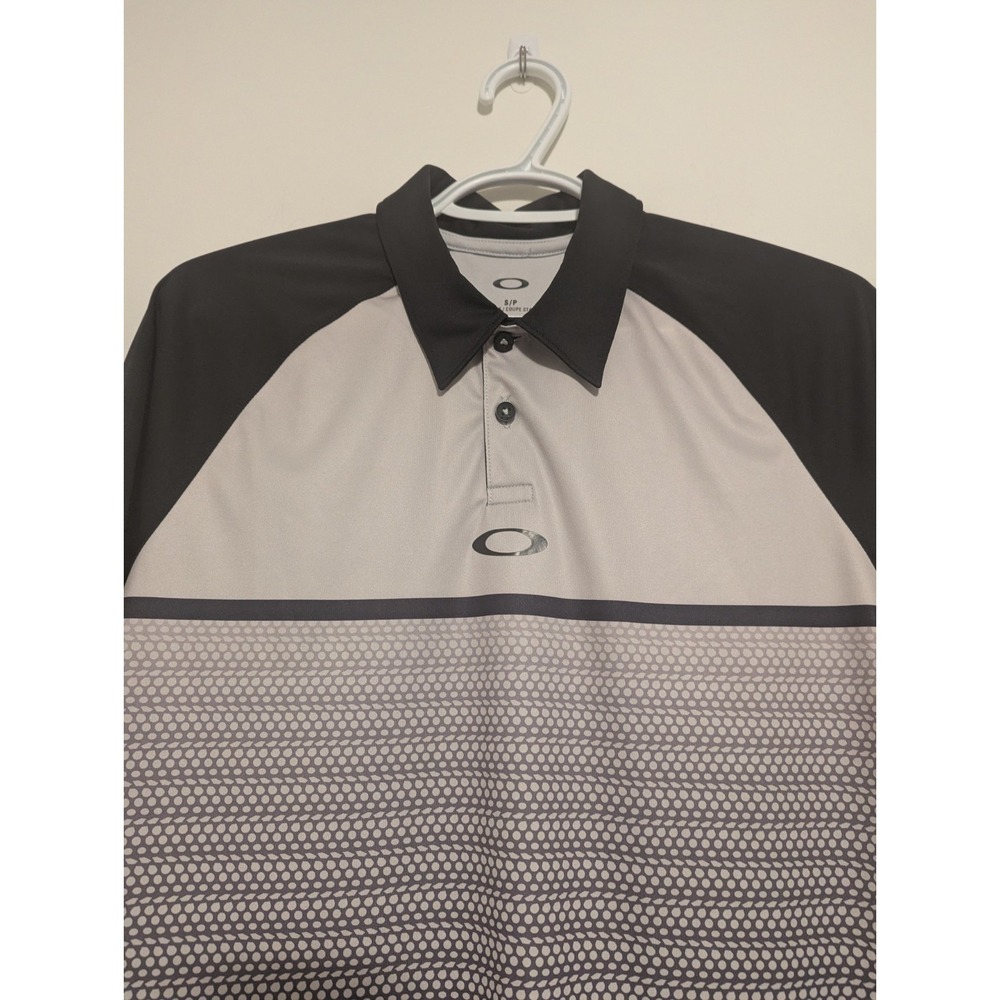 Oakley Men's Small Moto‎ Fade O Hydrolix Polo Shirt Regular Fit Performance Golf - Picture 2 of 5
